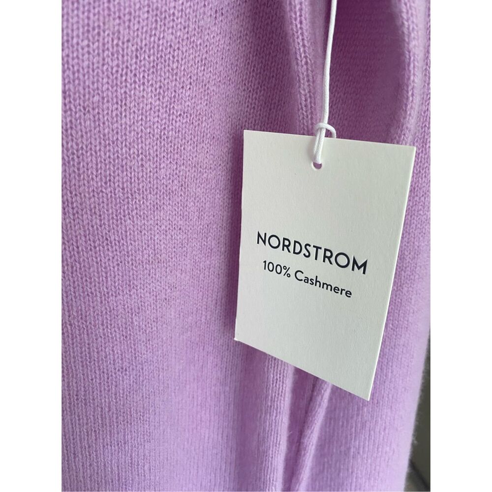 Nordstrom 100% Cashmere V Neck Sweater NWT Sz S - Picture 4 of 6